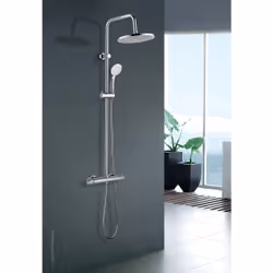 Edouard Rousseau MIHANÉ NF système de douche 2 tête(s) Surface Chrome