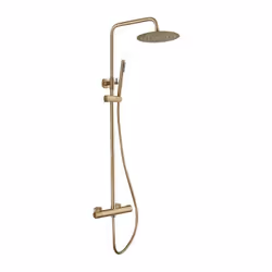 Profitez d'une douche luxueuse avec la colonne de douche DODDY de EDOUARD ROUSSEAU. Tete de douche orientable, extra-plate Ø ...