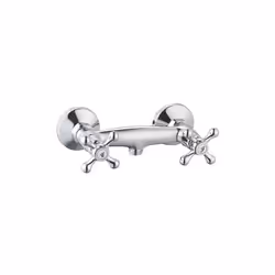 Le mélangeur douche BEVERLEY chromé s’inspire du style rétro avec ses poignées croisillons et son corps élargi. Caractéristiq ...