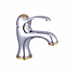 Le mitigeur lavabo Glenan chromé-or séduit par sa finition élégante et son design arrondi. Équipé d’un aérateur à économie d’ ...