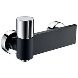Mitigeur douche - EDOUARD ROUSSEAU - BLACK STEEL - Noir / Chromé