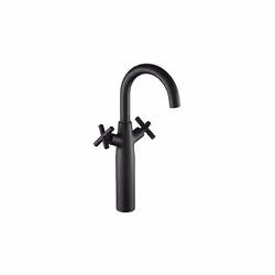 Le mélangeur lavabo haut NANKA noir combine lignes élancées et économie d’eau grâce à son aérateur intégré. Caractéristiques  ...