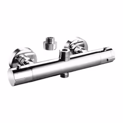 Style moderne Mécaniqme : cartouche thermostatique + tete céramique Poignée : ABS S'curit' anti-br-lure Inverseur int'gr' Cor ...