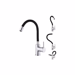 Le mitigeur lavabo Ilo Mémoire de forme : design et flexibilité pour une salle de bain moderne. Caractéristiques : Mécanisme  ...