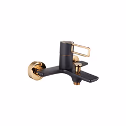 Le mitigeur bain-douche ESTIC noir et rose gold se distingue par ses finitions contrastées et sa silhouette contemporaine. Ca ...