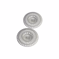 Grille de bonde d'évier (2 pièces) Caractéristiques : Diamètre : Ø 80 mm Matière : ABS Composition du pack : Grille Bouchon a ...