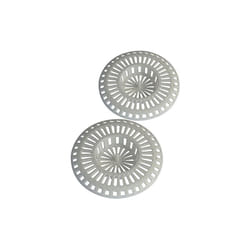 Edouard Rousseau - Rousseau - Grille Bonde pour Evier en abs - ø 80 mm / 2 pièces - Blanc