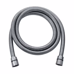 Matiere : inox chromé double agrafage - Spires resserées facilitant l'entretien - Longueur : extensible de 1,50m a 1,85m - Ra ...