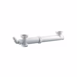 * Tubulure raccordement pour évier 2 cuves: - Entrée: 40x49 (11/2) - Sortie: Ø 40 mm * Entraxe réglable entre les deux sortie ...