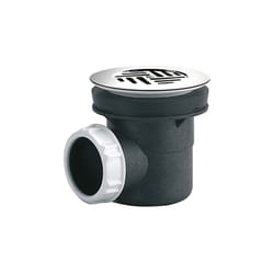 Rousseau - Bonde pour receveur de douche avec trou - Ø 60 mm - Certifié NF - Inox