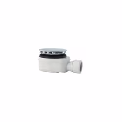 - Bonde à visser EXTRA PLATE pour receveur de douche avec sortie horizontale et trou Ø 90mm (H.70 mm) - Grille : ABS chromée ...