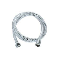 Flexible de douche pvc - 1.50M - Chromé / Blanc - Edouard Rousseau