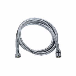 Ce flexible de douche en inox chromé est conçu avec un simple agrafage pour un usage quotidien. Il dispose d’une longueur sta ...