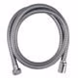 Flexible de douche - ROUSSEAU - Écrous métal anti-torsion - Réducteur de débit - Longueur 1m50 - Inox chromé double agrafage