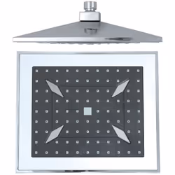 - orientable - dimensions : 220 x 190 mm - nombre de jets : 1 (pluie) - anti-calcaire : picots souples - matière : ABS - racc ...