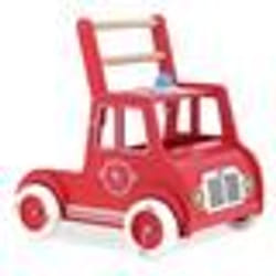 Chariot de marche - Vilac - Camion de pompiers - Roues caoutchoutées - Système de freinage - Klaxon gyrophare