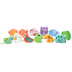 Vilac Perles Animaux familiers, 1,5 an(s), Bois, Multicolore