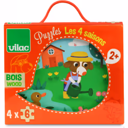 Vilac 4 De 6 Pièces - Les 4 Saisons