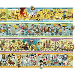 Jouet éducatif - VILAC - Grande frise historique magnétique - Mixte - 6 ans et plus - Bleu - Multicolore