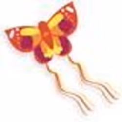 Cerf-volant papillon - VILAC - Pour enfant à partir de 3 ans - Longueur 90 cm