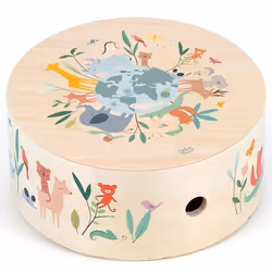 Vilac - Tambour animaux du monde Sarah Betz