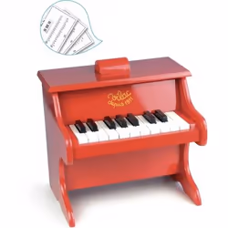 Vilac Piano rouge 18 touches avec partitions