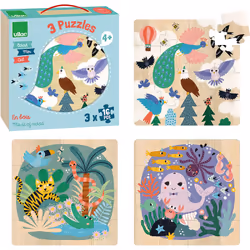 Vilac 8536 Contour pour puzzle 16 pièce(s) Animaux - Vue supplémentaire 5