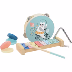 Vilac 8537, Instrument de musique jouet, Maraca, Métallophone, Tambourin, Triangle, 3 an(s), Multicolore
