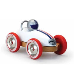 Vilac Voiture en bois Roadster vintage blanc