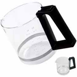 Verseuse nue pour cafetière expresso KRUPS 8 Verseuse en verre gradué de 1 litre, soit 8 à 12 tasses Livrée seule, sans couve ...