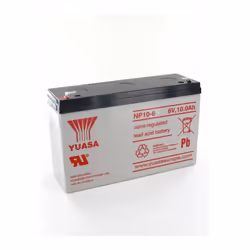 Batterie Plomb Yuasa 6V 10Ah NP10-6 Caractéristiques générales Excellente récupération après décharge profonde de la NP10-6 S ...