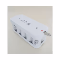Batterie 6V 8Ah 5VTD-2 NiCd Flasque type Saft 131774 Convient pour Bloc Autonome de Sécurité 5 VT D-2, 5S2P VNT DH U URA 6159 ...