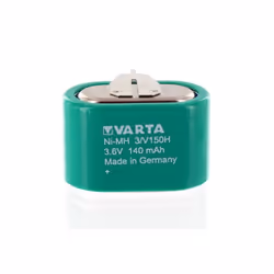 Batterie 3.6V 140mAh NiMh 3 picots 3/V150H Varta 55615 603 059 écart + : 10 mm écart +- : 18 mm Convient pour les pipettes au ...