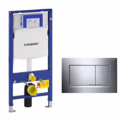 L'ensemble se compose de : Bati-support pour installation sur mur porteur ou cloison renforcée Geberit Duofix UP320 (Réf. 111 ...