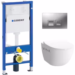 Voici le nouveau Pack Bati WC Sento Geberit UP100 ! Ce set WC allie la marque Geberit et la gamme sento de la marque VitrA. L ...