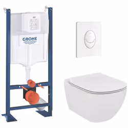. Contenu du pack: Bati-support autoportant Grohe RAPID SL (39145000) Cuvette Ideal Standard TESI AquaBlade et abattant ultra ...