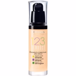 Bourjois 123 Perfect, Flacon pompe, Liquide, Peau mixte, Légère, Light Vanilla, Naturel