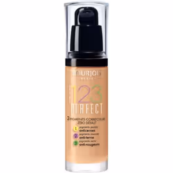 Bourjois Fond de teint 123 Perfect 55 Beige Fonce 30 ml, Flacon pompe, Liquide, Universel, Protection, Brillant, Beige, Beige ...