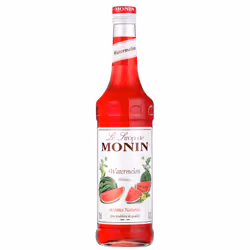 Monin Sirop Pastèque 70 cl, Sirop pour desserts, Melon d'eau, 700 ml, Bouteille, Sucre, 36 mois