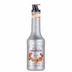 Monin 362207, Sauce pour dessert, Pêche, 1000 ml, Bouteille, Sucre
