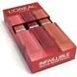 LOréal Paris - Coffret 3 Rouges à Lèvres Liquide Longue Tenue - Couleur Intense & Fini Mat - Sans Transfert - Infaillible Matte