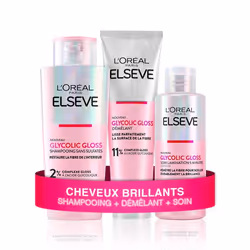 LOréal Paris Elseve Glycolic Gloss La Routine Complète des Cheveux Ternes