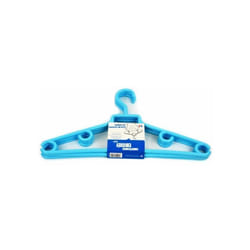 GENERIQUE - Cintres Plastique Bleu Crochets Tournants Lot de 3