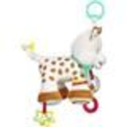 Peluche dactivités VULLI - Micro velours - Crochet de fixation poussette ou lit bébé