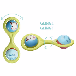 Vulli Sophie La Girafe - Assortiment Hochet Twist, Garçon/Fille, 3 mois, Bleu, Vert