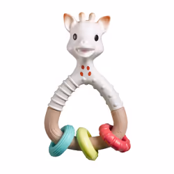 Vulli Hochet Natur'Rings (Bio Sourcé), So Pure, Garçon/Fille, 3 mois