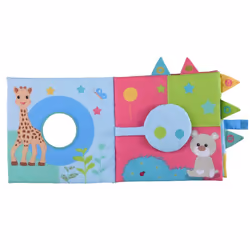 Vulli Sophie La Girafe - Livre D'Eveil Sensitive Book, 0,25 an(s), Tissu