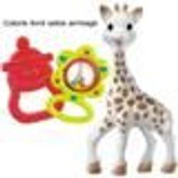 SOPHIE LA GIRAFE Sac Cadeau Bébé Coton Coloris Aléatoire