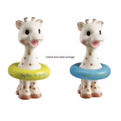 Jouet de bain Sophie la girafe - VULLI - Flotteur et arroseur - Fabriqué en France