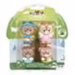 Lot de 4 personnages famille Renne